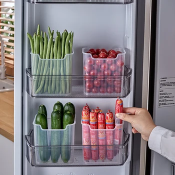 Кейс для хранения домашнего холодильника Многоразовый Держатель для фруктов и овощей Коробка для кухонных принадлежностей