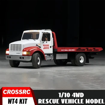 CROSSRC WT4 1/10 RC Дорожно-спасательный автомобиль RWD 4X2 Модель грузовика-эвакуатора с дистанционным управлением