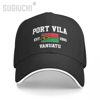 Бейсболка Vanuatu EST.1980 Port Vila Capital Мужчины Женщины Унисекс Хип-хоп Сэндвич-кепки Snapback шляпа для гольфа Рыбалка
