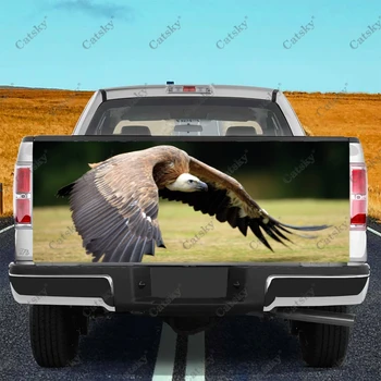 Наклейка на заднюю дверь грузовика с изображением животных-стервятников, HD-графика, универсальная, подходит для полноразмерных грузовиков, устойчива к атмосферным воздействиям и безопасна для автомойки