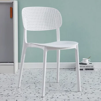SH 2023 Новый Пластиковый обеденный стул AOLIVIYA Nordic, бытовой простой стул со спинкой, обеденный стол для ресторана, кафе, детский Ch