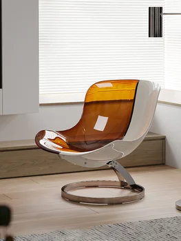 Акриловый прозрачный обеденный стул Роскошная мебель для гостиной в скандинавском стиле, напольное кресло, креативная мебель для дома, подвесной стул-яйцо
