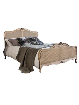 Французское ретро плетение из ротанга, американская резьба по дереву, главная спальня с двуспальной кроватью в стиле семейной жизни, свадебная кровать