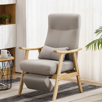 Диван с подлокотниками, Стулья для гостиной, Дизайнерские стулья для гостиной из цельного дерева, Современная мебель для дома Relax Woonkamer Stoelen D