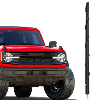 13-дюймовая антенна для Ford Bronco 2021-2023 Замена короткой антенны Спиральная гибкая резиновая антенна для приема радио FM AM