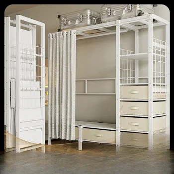 Бесплатная установка шкафа-купе, простой шкаф-купе, прочный шкаф для хранения одежды, подвесной шкаф-купе, домашняя спальня, небольшая квартира