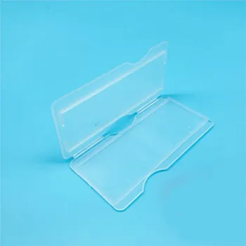 10 шт Пластиковый Прямоугольный Стеклянный держатель микроскопа Коробка для 1 предметных стекол лабораторные принадлежности