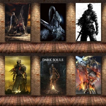 Классический игровой плакат The Dark Souls 3, декоративная живопись на холсте, настенное искусство, живопись на холсте, декоративные плакаты и принты