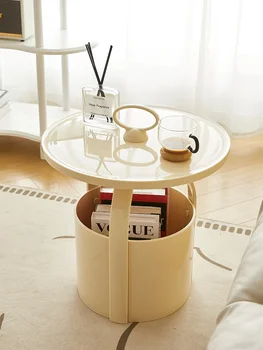 Ручной прикроватный маленький круглый столик creative plastic balcony leisure cream wind