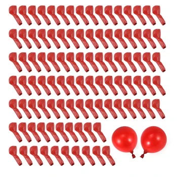 100шт Рубиново-красный Воздушный шар, Новые Глянцевые Металлические Перламутровые Латексные шары, Хромированные Металлические цвета, Воздушные шары для свадебной вечеринки