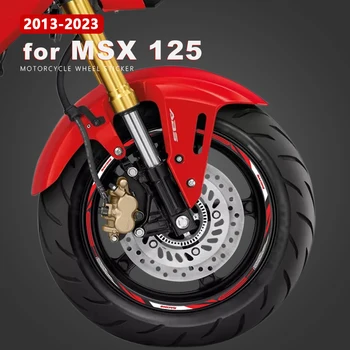 Наклейка На Колесо Мотоцикла Водонепроницаемая Наклейка На Обод MSX125 Grom 2021 для Honda MSX 125 Аксессуары Monkey 125 2013-2023 2019 2020 2022