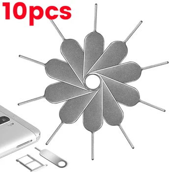 10 /1шт Универсальный лоток для извлечения sim-карты, открытый инструмент для ввода Pin-иглы для iPhone 14 Samsung Xiaomi, мобильные телефоны, аксессуары для sim-карт