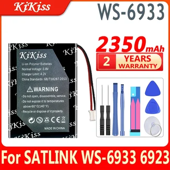 KiKiss Новый Аккумулятор WS6933 WS 6933 2350 мАч для SATLINK TV Digital Satellite Finder Meter WS-6933 6923 DVB-S/S2 Батареи