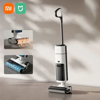 Беспроводная машина для мытья полов Mi Jia, 2 встроенных устройства для перетаскивания и стирки, самоочищающийся пылесос с сушкой горячим воздухом