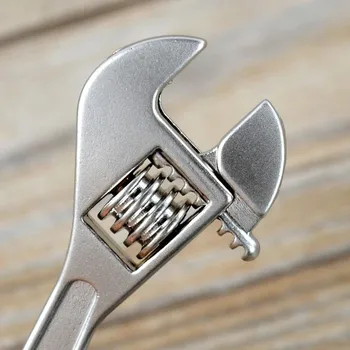 Новый гаечный ключ Практичный гаечный ключ Брелок для ключей Прочный Ручной инструмент тонкой работы Мини-гаечный ключ Регулируемый Разводной ключ