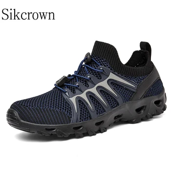 Черные водные кроссовки 47 размера для мужчин, треккинговые сандалии, Дышащая летняя водная обувь, Походная многофункциональная спортивная обувь