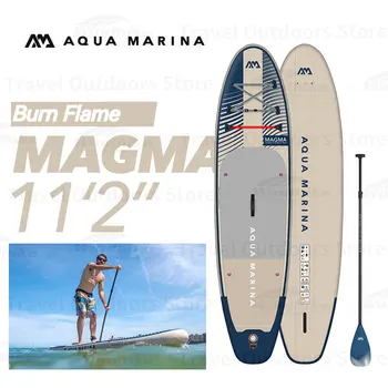AQUA MARINA Upgrade MAGMA 340*84*15cm Надувная Доска Для Серфинга SUP Надувная Доска Надувная Стойка Для Гребли с Веслом
