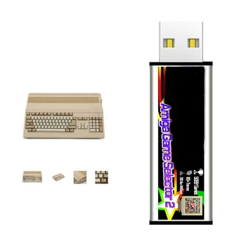 Портативный игровой селектор ABS Игровые пусковые установки Шаг назад во времени для Amiga500 Mini