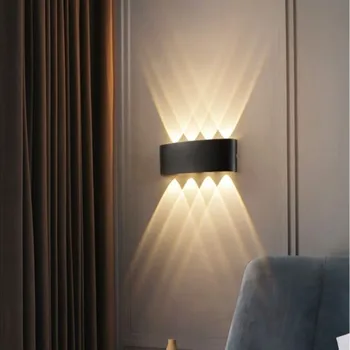 Современный настенный светильник Nordic Interior Wall Light для декора стен Внутреннее Освещение Светодиодные светильники Для Гостиной AC85-265V Наружное Освещение