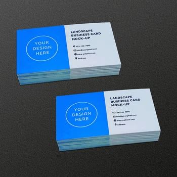 100ШТ Дешевых полноцветных визитных карточек с двусторонней печатью на заказ 300 г мелованной бумаги Стандартные визитные карточки