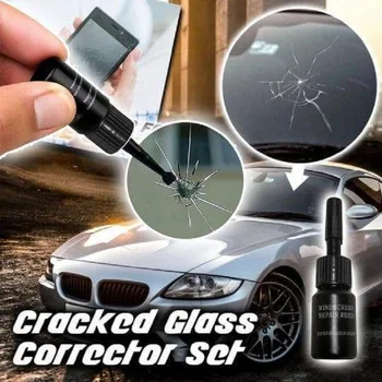 Комплект Для Ремонта Трещин На Лобовом стекле DIY Car Window Glass Стеклянный Жидкий Набор Для Ремонта Автомобильного Ветрового Стекла Nano Fluid Glass Filler DIY Tool