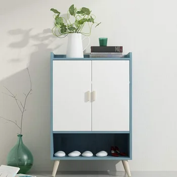 Шкаф для хранения GDLMA, синий буфет, многофункциональный футляр для обуви для прихожей, столовой, кухни или спальни