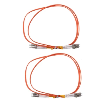Соединительный кабель длиной 2 м, Дуплексный многомодовый LC-LC, волоконно-оптический патч-корд LC-To-LC