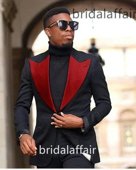Bridalaffair 2023 Мужские костюмы из 3 предметов, мужские смокинги, свадебный мужской костюм Terno Masculino, куртка + брюки + жилет