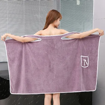 Женские банные полотенца, пригодные для носки для девочек 140 * 85 см, быстросохнущие халаты для купания, Пляжные Спа-халаты, одежда для стирки, полотенце для душа и спортзала