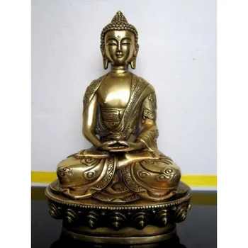 Тибетский буддист Амитабха Бронзовая Статуя Будды
